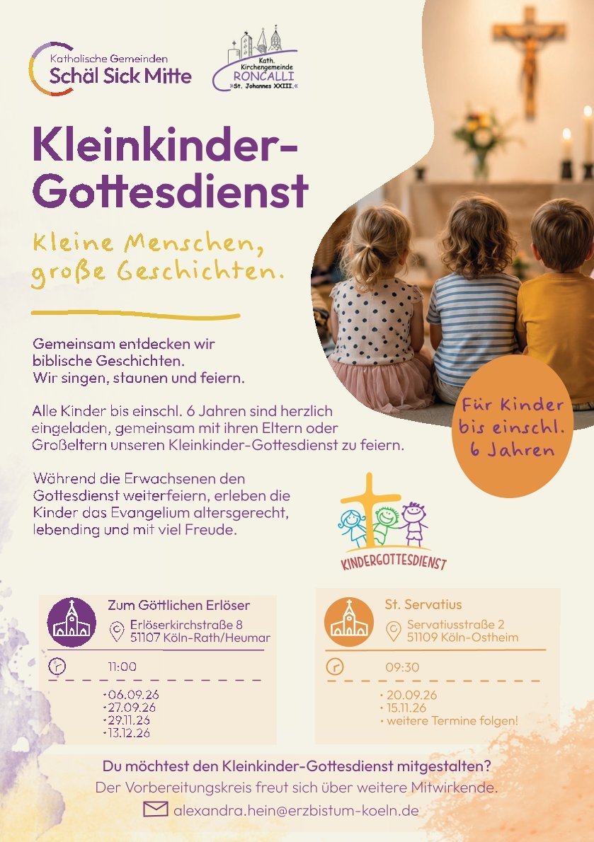 Termine Kleinkindergottesdienste (c) Alexandra Hein